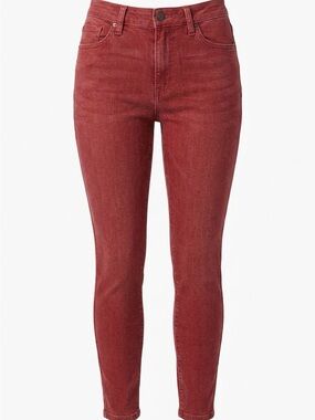Celebrity Pink High-Rise Skinny Jeans in Rustic Red